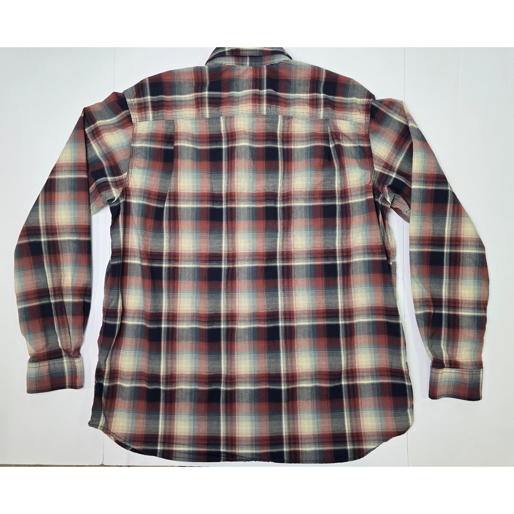 Carhartt Button Down Shirt Mens XL Red Blue Plaid Relaxed Fit Long Sleeve Snap - Picture 3 of 11